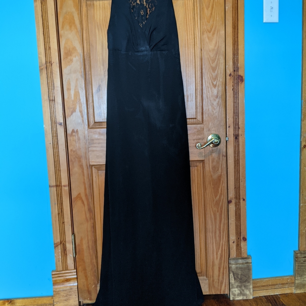 Long black gown